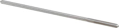 Alvord Polk - #31 High Speed Steel 4 Flute Chucking Reamer - Straight Flute, 0.112" Straight Shank, 7/8" Flute Length, 3-1/2" OAL - Eagle Tool & Supply