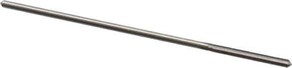 Alvord Polk - #44 High Speed Steel 4 Flute Chucking Reamer - Straight Flute, 0.0771" Straight Shank, 3/4" Flute Length, 3" OAL - Eagle Tool & Supply