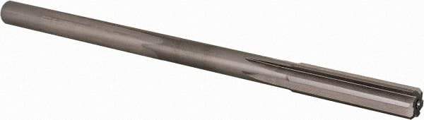 Alvord Polk - Letter Z High Speed Steel 6 Flute Chucking Reamer - Straight Flute, 0.373" Straight Shank, 1-3/4" Flute Length, 7" OAL - Eagle Tool & Supply
