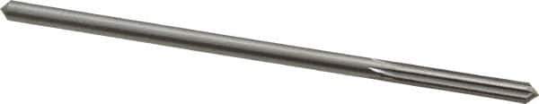 Alvord Polk - 3/16" High Speed Steel 6 Flute Chucking Reamer - Straight Flute, 0.1805" Straight Shank, 1-1/8" Flute Length, 4-1/2" OAL - Eagle Tool & Supply