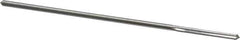 Alvord Polk - 2.5mm High Speed Steel 4 Flute Chucking Reamer - Straight Flute, 0.0928" Straight Shank, 7/8" Flute Length, 3-1/2" OAL - Eagle Tool & Supply