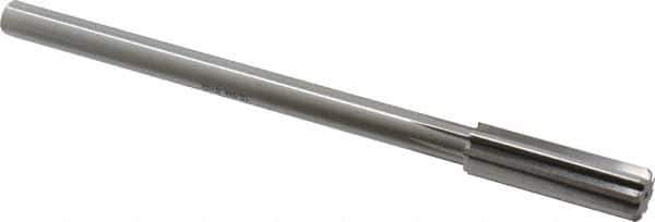 Alvord Polk - 15.5mm High Speed Steel 8 Flute Chucking Reamer - Straight Flute, 0.4355" Straight Shank, 2" Flute Length, 8" OAL - Eagle Tool & Supply