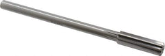 Alvord Polk - 15.5mm High Speed Steel 8 Flute Chucking Reamer - Straight Flute, 0.4355" Straight Shank, 2" Flute Length, 8" OAL - Eagle Tool & Supply