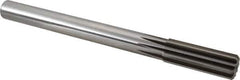 Alvord Polk - 25mm High Speed Steel 10 Flute Chucking Reamer - Straight Flute, 7/8" Straight Shank, 2-3/4" Flute Length, 10-1/2" OAL - Eagle Tool & Supply