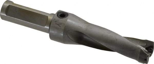 Kennametal - 2.19" Max Drill Depth, 2.5xD, 22.2mm Diam, Indexable Insert Drill - 2 Inserts, 3/4" Shank Diam, Straight Shank - Eagle Tool & Supply