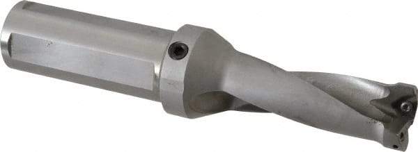 Kennametal - 3.3" Max Drill Depth, 2.5xD, 33.3mm Diam, Indexable Insert Drill - 2 Inserts, 1-1/2" Shank Diam, Straight Shank - Eagle Tool & Supply