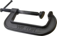 Wilton - Light-Duty 5" Max Opening, 2-1/2" Throat Depth, Ductile Iron Standard C-Clamp - 2,250 Lb Capacity, 0" Min Opening, Standard Throat Depth - Eagle Tool & Supply