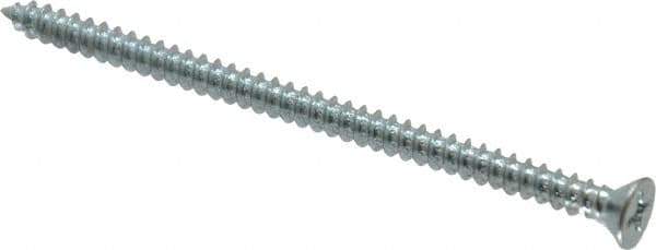 Value Collection - #8 Flat Head Phillips Sheet Metal Screw - Steel, 3" OAL, Grade 2 - Eagle Tool & Supply