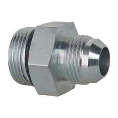 Eaton - 3/4" Tube OD, 37° Steel Flared Tube Straight Thread Connector - 1 ORB, Flared to Male SAE O-Ring Ends - Eagle Tool & Supply