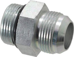 Eaton - 1" Tube OD, 37° Steel Flared Tube Straight Thread Connector - 1 ORB, Flared to Male SAE O-Ring Ends - Eagle Tool & Supply
