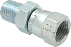 Eaton - 3/8" Tube OD, 37° Steel Flared Tube Female JIC 37° Swivel to Male Pipe Adapter - 1/4 NPT - Eagle Tool & Supply