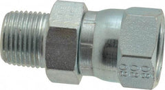 Eaton - 1/2" Tube OD, 37° Steel Flared Tube Female JIC 37° Swivel to Male Pipe Adapter - 3/8 NPT - Eagle Tool & Supply