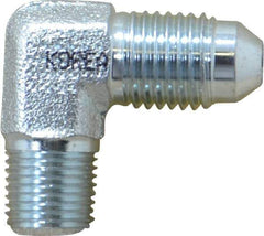 Eaton - 1/4" Tube OD, 37° Steel Flared Tube Male Elbow - 1/8 NPT, Flare x MNPT Ends - Eagle Tool & Supply