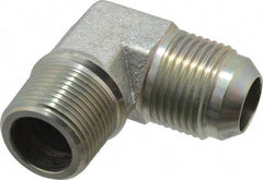 Eaton - 3/4" Tube OD, 37° Steel Flared Tube Male Elbow - 3/4 NPT, Flare x MNPT Ends - Eagle Tool & Supply