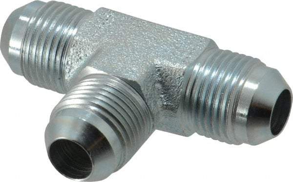 Eaton - 1/2" Tube OD, 37° Steel Flared Tube Union Tee - Flare x Flare x Flare Ends - Eagle Tool & Supply