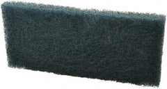 3M - 10" Long x 4-5/8" Wide x 1/2" Thick Scouring Pad - Medium-Duty, Blue - Eagle Tool & Supply