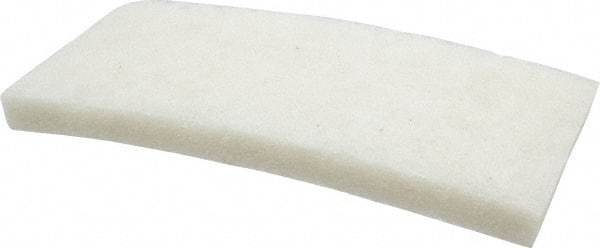 3M - 10" Long x 4-5/8" x 1" Thick Wide Cleansing Pad - Nonabrasive, Light-Duty, White - Eagle Tool & Supply