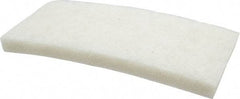 3M - 10" Long x 4-5/8" x 1" Thick Wide Cleansing Pad - Nonabrasive, Light-Duty, White - Eagle Tool & Supply