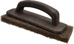 3M - 10" Long x 4.63" Wide x 1/2" Thick Hand Block with Cleansing Pad - Medium-Duty, Brown - Eagle Tool & Supply