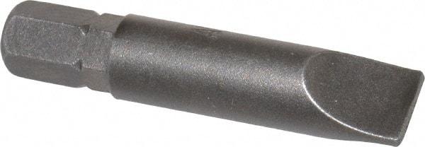 Apex - 5/16" x 0.05" Blade, 1/4" Drive Slotted Screwdriver Bit - 1-1/2" OAL, Insert Bit - Eagle Tool & Supply