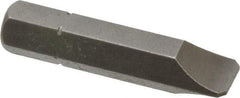 Apex - 1/4" x 0.042" Blade, 5/16" Drive Slotted Screwdriver Bit - 1-1/2" OAL, Insert Bit - Eagle Tool & Supply