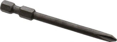 Apex - #1 Phillips Screwdriver Bit - 1/4" Hex Drive, 2-3/4" OAL - Eagle Tool & Supply