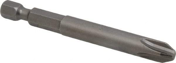 Apex - #3 Phillips Screwdriver Bit - 1/4" Hex Drive, 2-3/4" OAL - Eagle Tool & Supply