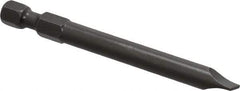 Apex - 1/4" Slotted Screwdriver Bit - 1/4" Hex Drive, 2-3/4" OAL - Eagle Tool & Supply