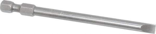 Apex - 0.215" Slotted Screwdriver Bit - 1/4" Hex Drive, 3-1/2" OAL - Eagle Tool & Supply