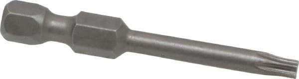 Apex - T15 Torx Bit - 1/4" Hex Drive, 1-15/16" OAL - Eagle Tool & Supply