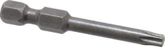 Apex - T20 Torx Bit - 1/4" Hex Drive, 1-15/16" OAL - Eagle Tool & Supply