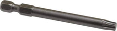 Apex - T30 Torx Bit - 1/4" Hex Drive, 2-3/4" OAL - Eagle Tool & Supply