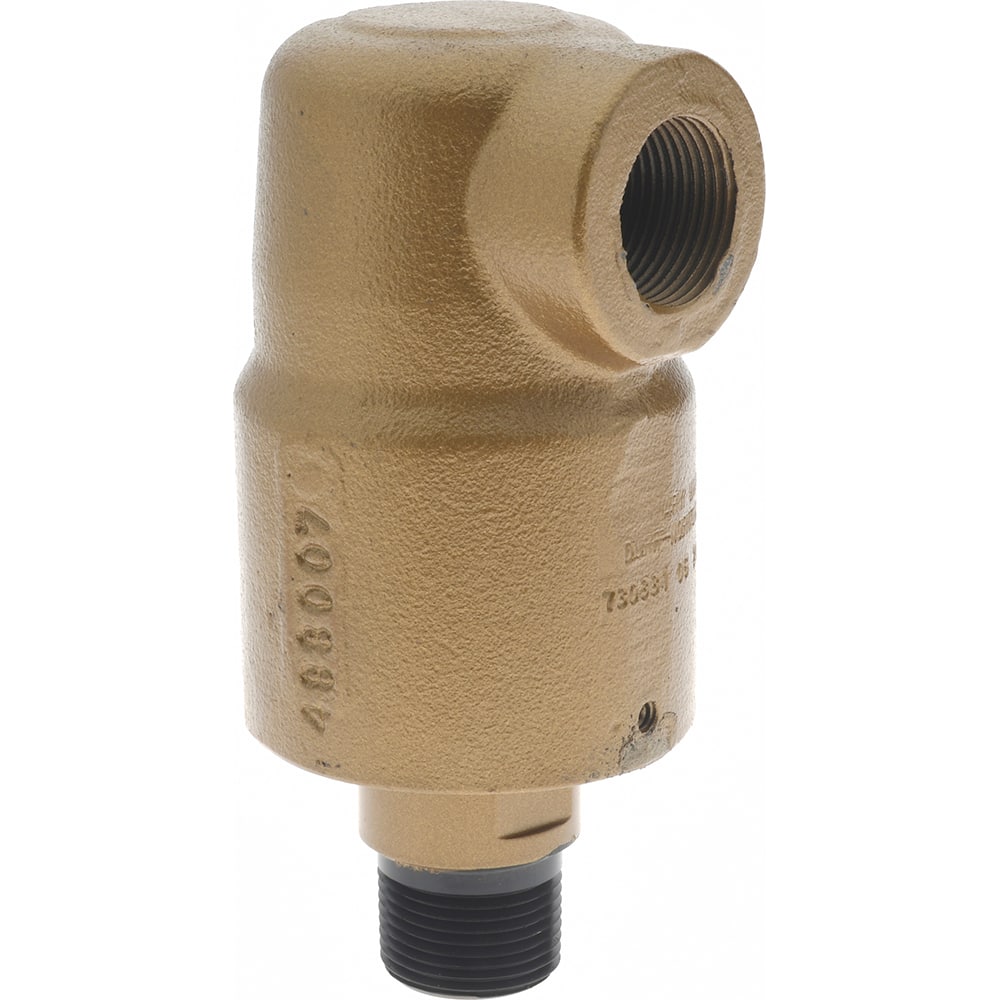 Duff-Norton - 3/4 Left Hand Rotor Thread, 3/4" NPT Port, 5-1/2" Body Length, Single Flow, General Purpose, Rotary Union - Exact Industrial Supply