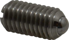 Gibraltar - M10x1.5, 6mm Ball Diam, 19mm Body Length, 2mm Max Ball Reach, Threaded Ball Plunger - Stainless Steel Body, Stainless Steel Ball, 4.5 Lb Initial End Force, 7.87 Lb Final End Force - Eagle Tool & Supply