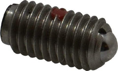 Gibraltar - M10x1.5, 6mm Ball Diam, 19mm Body Length, 2mm Max Ball Reach, Threaded Ball Plunger - Stainless Steel Body, Stainless Steel Ball, 4.5 Lb Initial End Force, 7.87 Lb Final End Force, Locking Element - Eagle Tool & Supply