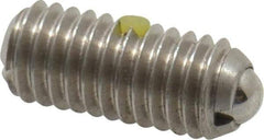 Gibraltar - M6x1.0, 3.5mm Ball Diam, 14mm Body Length, 1mm Max Ball Reach, Threaded Ball Plunger - Stainless Steel Body, Stainless Steel Ball, 2.02 Lb Initial End Force, 2.92 Lb Final End Force, Locking Element - Eagle Tool & Supply