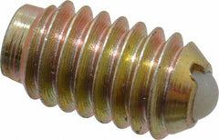 Gibraltar - 5/16-18, 0.156" Ball Diam, 0.578" Body Length, 0.04" Max Ball Reach, Threaded Ball Plunger - Steel Body, Nylon Ball, 6 Lb Initial End Force, 17 Lb Final End Force - Eagle Tool & Supply