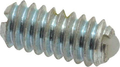 Gibraltar - 1/4-20, 0.125" Ball Diam, 0.531" Body Length, 0.035" Max Ball Reach, Threaded Ball Plunger - Steel Body, Nylon Ball, 2 Lb Initial End Force, 4 Lb Final End Force, Locking Element - Eagle Tool & Supply