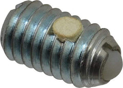 Gibraltar - 3/8-16, 0.188" Ball Diam, 0.625" Body Length, 0.048" Max Ball Reach, Threaded Ball Plunger - Steel Body, Nylon Ball, 2.5 Lb Initial End Force, 5 Lb Final End Force, Locking Element - Eagle Tool & Supply