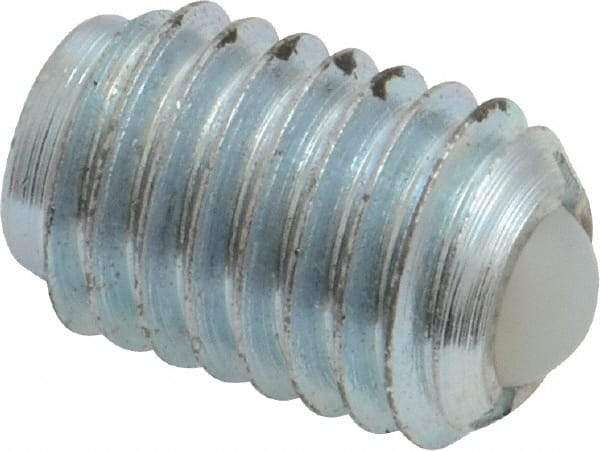 Gibraltar - 1/2-13, 0.281" Ball Diam, 0.75" Body Length, 0.072" Max Ball Reach, Threaded Ball Plunger - Steel Body, Nylon Ball, 3 Lb Initial End Force, 6 Lb Final End Force - Eagle Tool & Supply