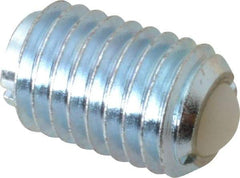 Gibraltar - 5/8-11, 0.375" Ball Diam, 0.984" Body Length, 0.096" Max Ball Reach, Threaded Ball Plunger - Steel Body, Nylon Ball, 4.5 Lb Initial End Force, 9 Lb Final End Force - Eagle Tool & Supply