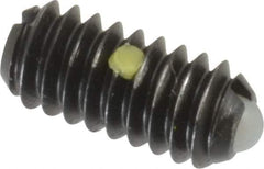 Gibraltar - 1/4-20, 0.125" Ball Diam, 0.531" Body Length, 0.035" Max Ball Reach, Threaded Ball Plunger - Steel Body, Nylon Ball, 3 Lb Initial End Force, 7 Lb Final End Force, Locking Element - Eagle Tool & Supply