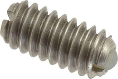 Gibraltar - 1/4-20, 0.125" Ball Diam, 0.531" Body Length, 0.035" Max Ball Reach, Threaded Ball Plunger - Stainless Steel Body, Nylon Ball, 4 Lb Initial End Force, 12 Lb Final End Force, Locking Element - Eagle Tool & Supply