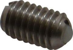 Gibraltar - 3/8-16, 0.188" Ball Diam, 0.625" Body Length, 0.048" Max Ball Reach, Threaded Ball Plunger - Stainless Steel Body, Nylon Ball, 6 Lb Initial End Force, 21 Lb Final End Force, Locking Element - Eagle Tool & Supply