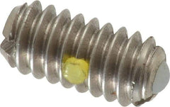 Gibraltar - 1/4-20, 0.125" Ball Diam, 0.531" Body Length, 0.035" Max Ball Reach, Threaded Ball Plunger - Stainless Steel Body, Nylon Ball, 2 Lb Initial End Force, 4 Lb Final End Force, Locking Element - Eagle Tool & Supply