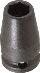 Apex - 1/4" Drive 1/4" Standard Tapered Impact Socket - 6 Points, 7/8" OAL - Eagle Tool & Supply