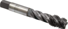 OSG - 5/8-11 UNC 4 Flute 3B Modified Bottoming Spiral Flute Tap - Vanadium High Speed Steel, TiCN Finish, 3-13/16" OAL, Right Hand Flute, Right Hand Thread, H3, Series 290 - Eagle Tool & Supply