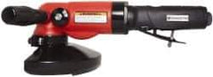 Universal Tool - 5" Wheel Diam, 11,000 RPM, Pneumatic Angle & Disc Grinder - 5/8-11 Spindle, 26 CFM, Side Exhaust - Eagle Tool & Supply