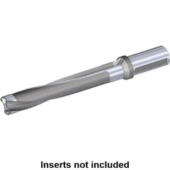 Kennametal - Series KSEM Plus, Head Connection FDS71, 3xD, 2" Shank Diam, Drill Body - 199.9mm Drill Body Length to Flange, SSF Toolholder, 15-1/2" OAL, 240mm Drill Body Length, 7.87" Flute Length, Weldon Flat Shank, Through Coolant - Eagle Tool & Supply