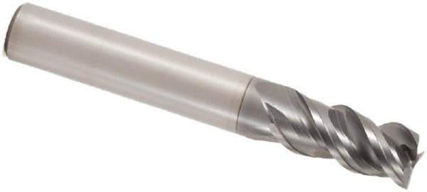 Seco - 2mm, 3 Flute, Single End, Solid Carbide, Corner Chamfer End Mill - 50mm OAL, 48° Helix, Right Hand Flute, 5mm LOC, Right Hand Cut - Eagle Tool & Supply